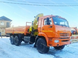 Бортовой КАМАЗ 43118 с КМУ HYVA HB 150