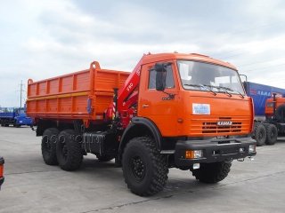 Самосвал КАМАЗ 43118 с КМУ Fassi F80A.0.22